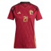 Belgium Timothy Castagne #21 Replica Home Shirt Ladies Euro 2024 Short Sleeve